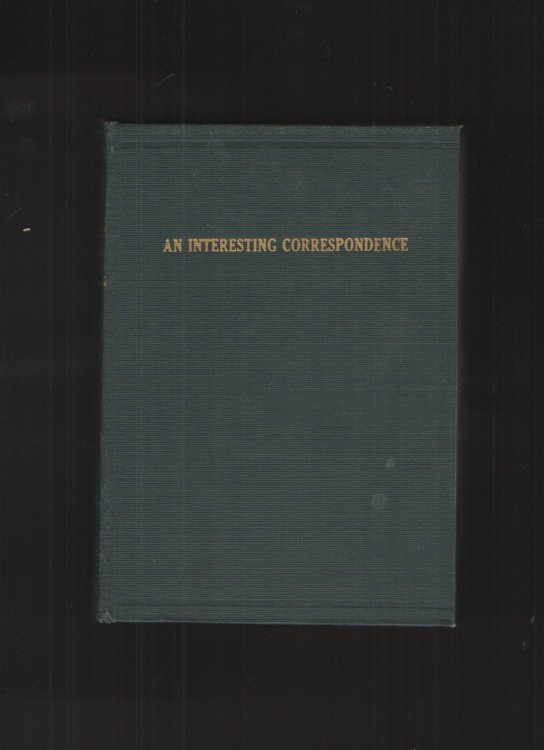 A Interesting Correspondence, A Discussion Between the Authors