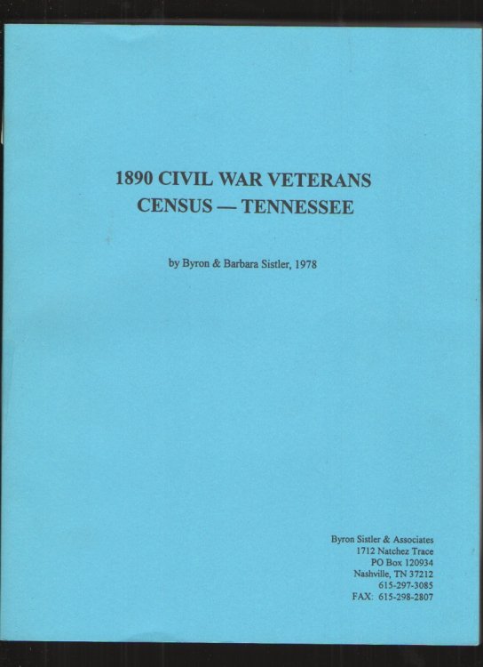 1890 Civil War Veterans Census - Tennessee