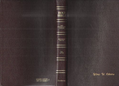 The Holy Bible, New International Version, Red Letter Reference Edition, Thumb Indexed