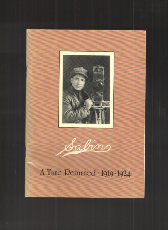 Sabin A Time Remembered: 1919 - 1924