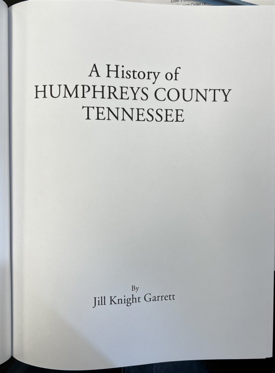 A History of Humphreys County Tennessee
