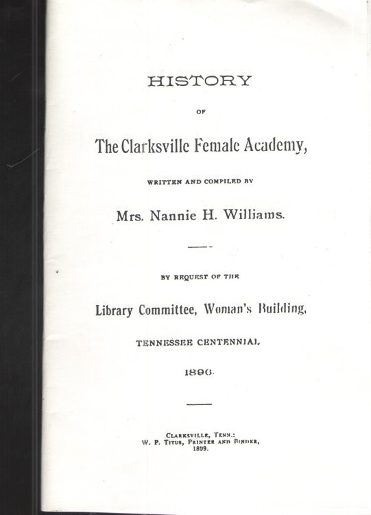 History of the Clarksville Female Academy