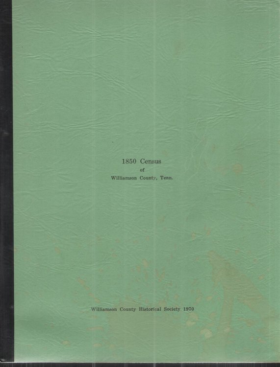 1850 Census of Williamson County, Tenn.