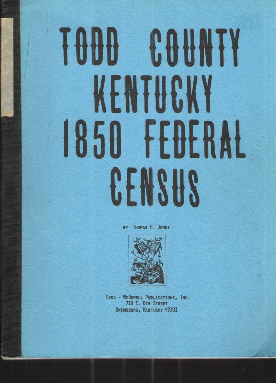 Todd County Kentucky 1850 Federal Census