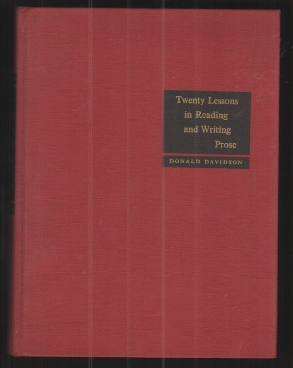 Twenty Lessons in Reading and Writing Prose