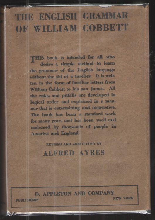 The English Grammar of William Cobbett