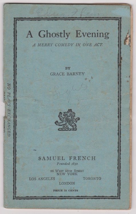 A Ghostly Evening: A Merry Comedy in One Act