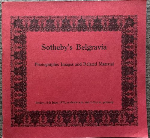 Sotheby's Belgravia, Photographic Images and Related Material.
