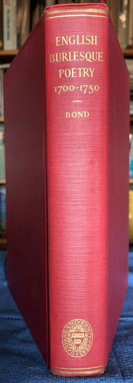 English Burlesque Poetry, 1700-1750.