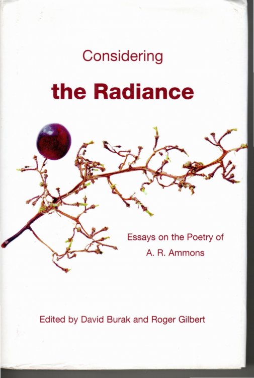 Considering the Radiance Essays on the Poetry of A. R. Ammons