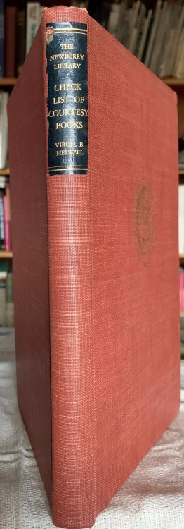 A Check List of Courtesy Books in the Newberrry Library
