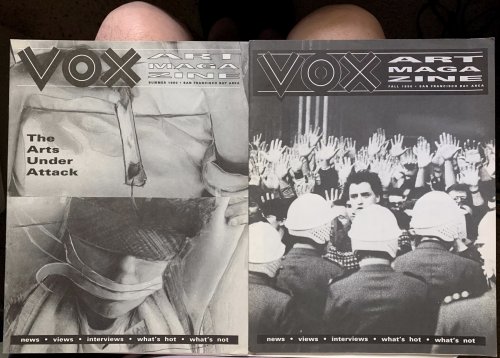 [2 Issues] Vox, Art Magazine, Vol.1, No. 4 Summer 1990 & Vol. 2, No. 1 Fall 1990, San Francisco Bay Area