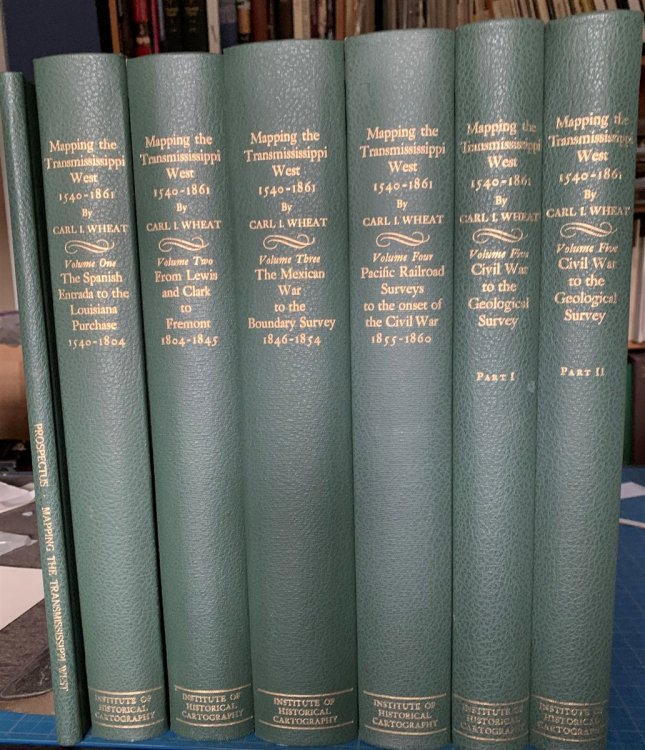 Mapping the Transmississippi West 1540-1861. [5 Volumes in 6, Complete, Plus Prospectus Volume]