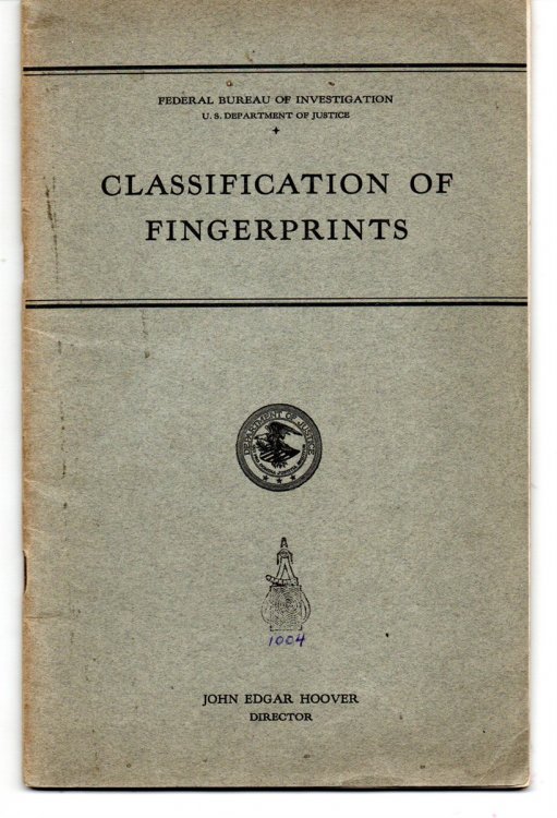 Classification of Fingerprints (With Two Related Large Folding Charts)