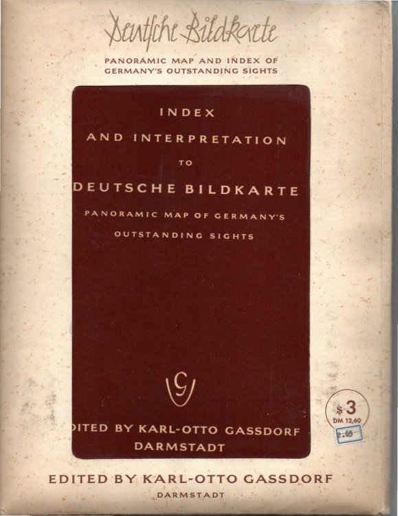 Deutsche Bildkarte, Panoramic Map and Index of Germany's Outstanding Sights