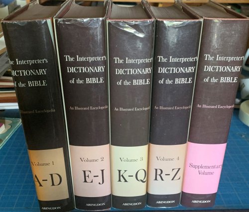 [4 Volumes Complete Plus Supplement] the Interpreter's Dictionary of the Bible. An Illustrated Encyclopedia. Identifying and Explaining All Proper Names and Significant Terms and Subjects in the Holy Scriptures, Including the Apocrypha with Attention to Archaeological Discoveries and Researches into