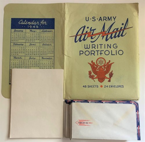 U. S. Army Air Mail Writing Portfolio, [Complete]
