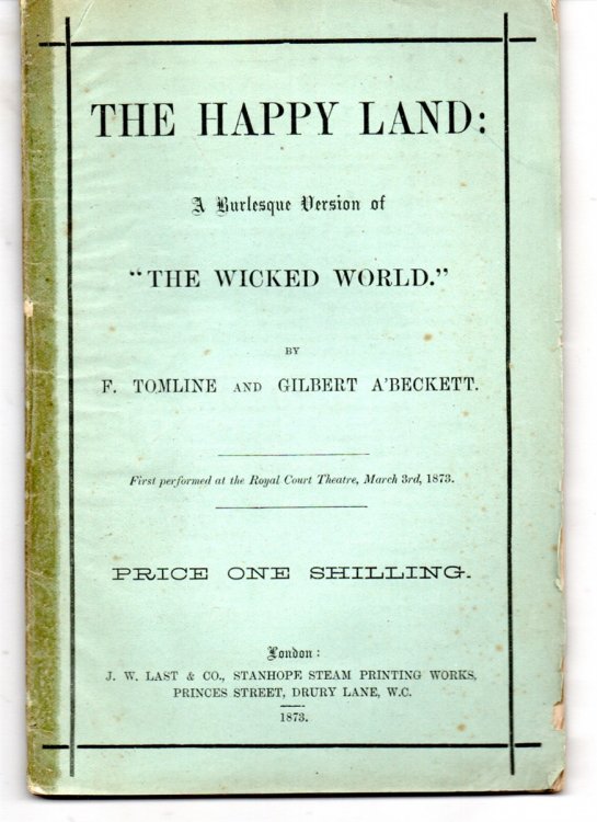 The Happy Land: a Burlesque Version of 