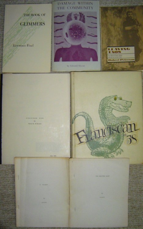[6 Titles Inscribed to Founder and First Director of the San Francisco State Poetry Center, Ruth Witt-Diamant Together with Her Copy of the College Yearbook] The Written Part; O Wonder!; Damage Within the Community; Consider Now; Leaving Taos; the Book of Glimmers; Franciscan Yearbook 1958