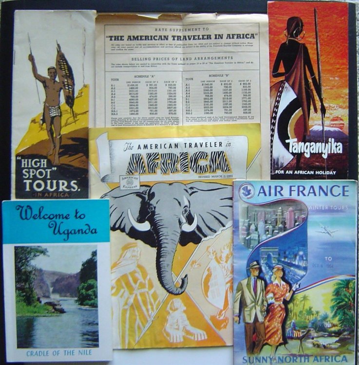 5 Items on Travel in Africa, Including Three Brochures, Two Booklets