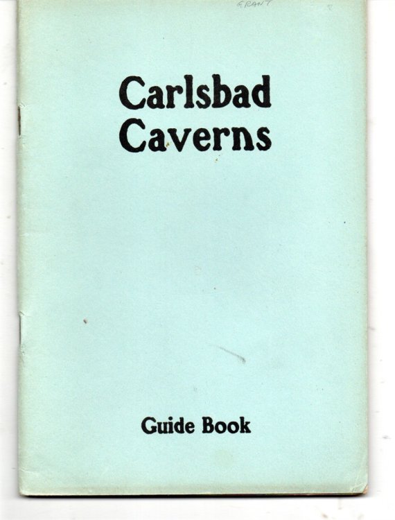 Carlsbad Caverns Guide Book [Cover Title]