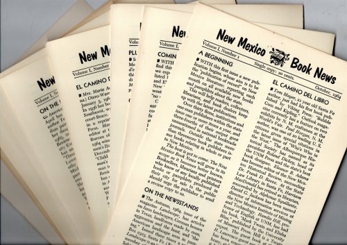 (12 Issues) New Mexico Book News. (Volume One, Number One through Volume One, Number Twelve. )