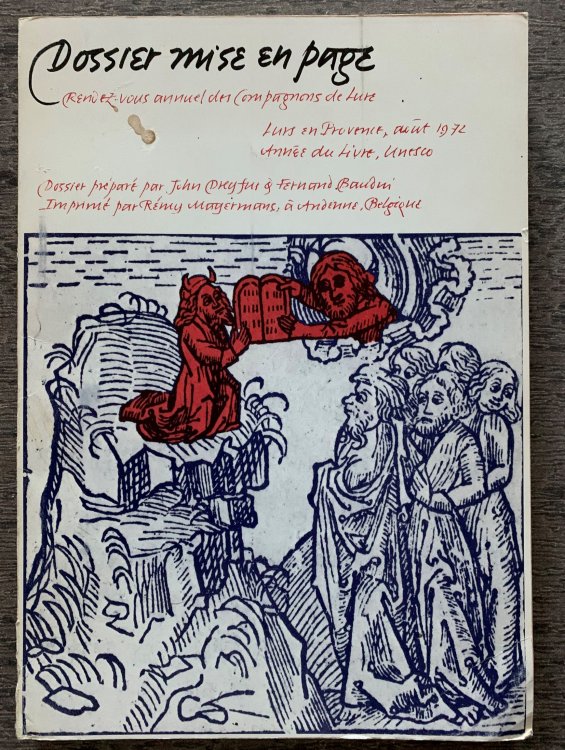 Dossier Mise En Page: rendez-vous annuel des Compagnons de Lure (inscribed by Baudin).