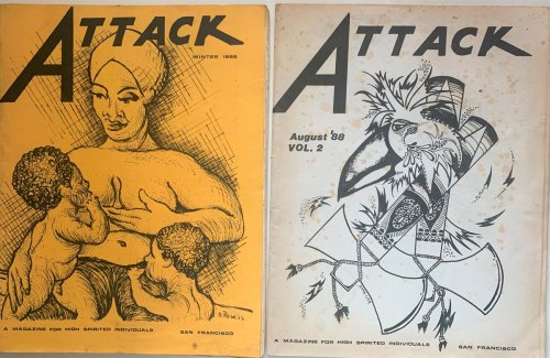 Attack a Magazine for High Spirited Individuals Two Issues: August, Vol 2, 1988 and Winter 1988