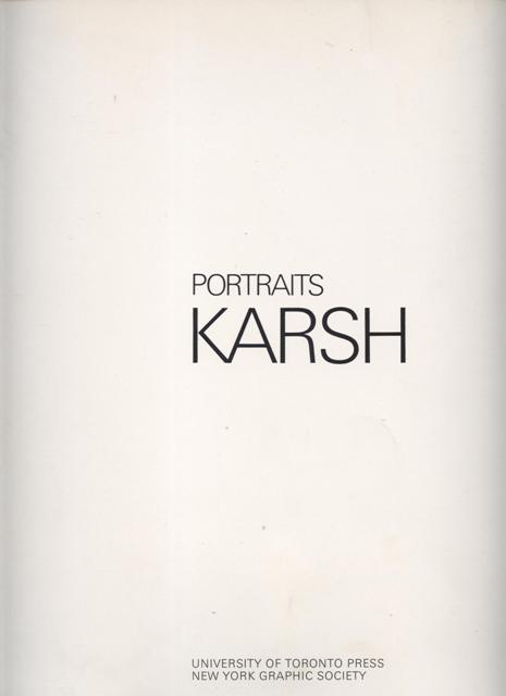 Five Gravure Prints in Portfolio, taken from Karsh Portraits, printed by Roto/Sadag.