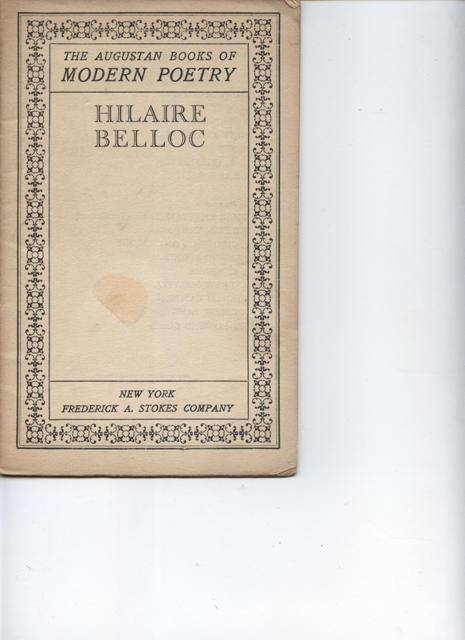 The Augustan Books of Modern Poetry.