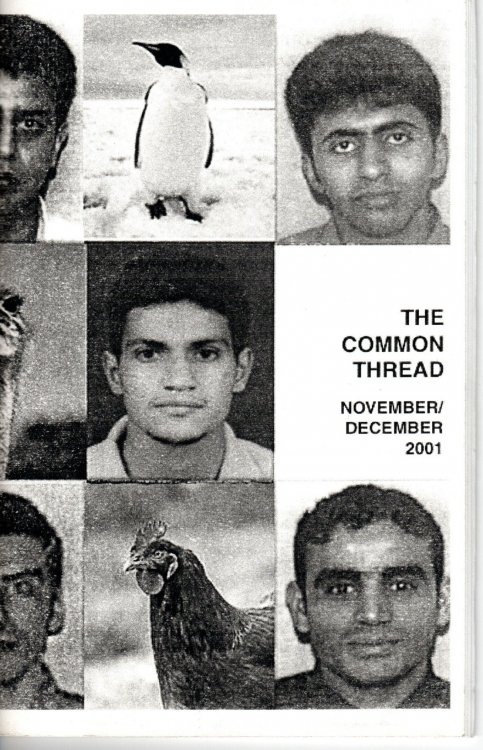 The Common Thread, words found, in and around, the brainwash. San Francisco, California, November-December, 2001.