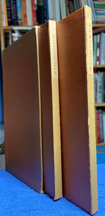 [2 vols.] The Unspoken And Other Poems; Tributes To Anne Bremer.