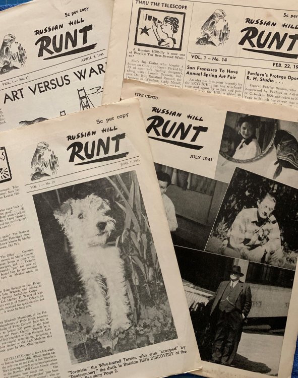 Russian Hill Runt. (Four Issues). Vol. 1, no.'s 14,17,19,20.