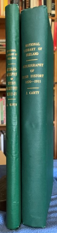 [2 Volumes]: Bibliography of Irish History 1870-1911; Bibliography of Irish History 1912-1921.