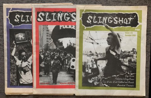 [3 Issues] Slingshot, Issue 67, Special WTO Edition; Issue 70, Winter 2000; Issue 75, Summer 2002.