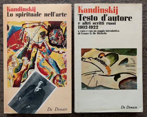 [Three Titles] Testo d'autore, e altri scritti russi, 1902-1922; [together with] Lo spirituale nell' arte; Wassily Kandinsky, Franz Marc ; il Cavaliere Azzurro.