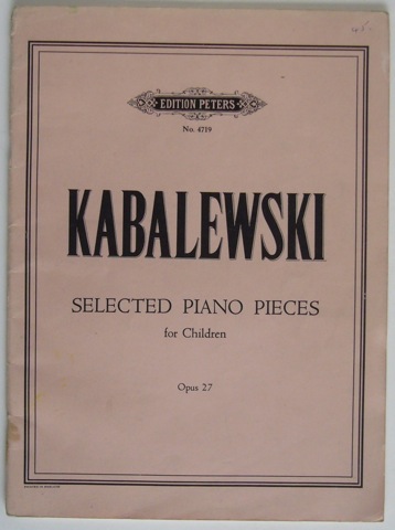 Selected Piano Pieces for Children from Opus 27