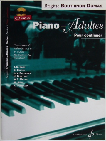 Piano - Adultes. Pour continuer.