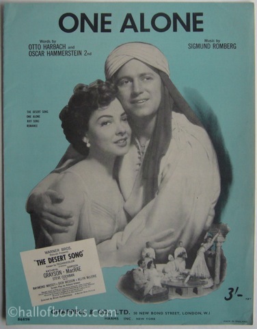 One Alone. From the Romantic Operetta The Desert Song.