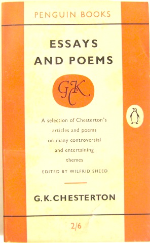 Essays and Poems. Edited by Wilfrid Sheed.