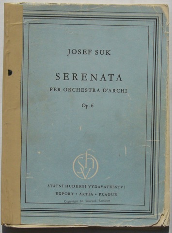 Serenata per orchestra d'archi Op.6. Partitura