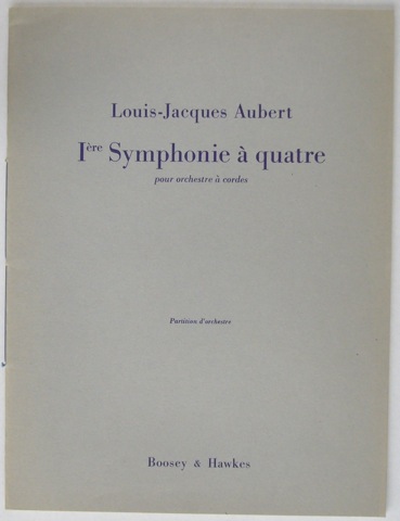 1re Symphonie quatre pour orchestre cordes. Ralisation et rvision de Laurence Boulay. Partition d'orchestre