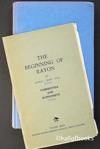"The Beginning of Rayon, including Corrigenda and Supplement."