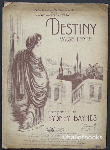 "Destiny: Valse Lente. As Featured by The Palace Girls at the Palace Theatre, London"