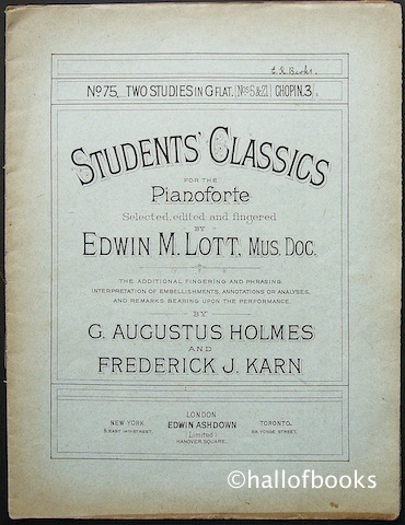 Student's Classics for the Pianoforte. No.75: Two Studies in G Flat (Nos 5 & 21) by Chopin