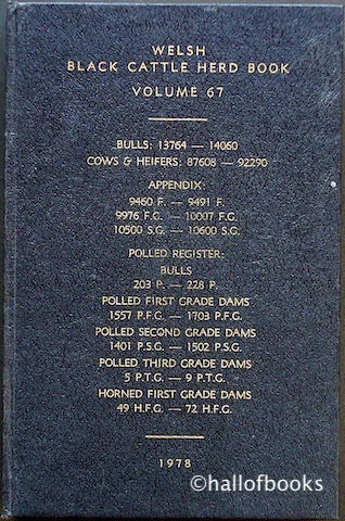 Welsh Black Cattle Herd Book Containing Pedigrees of Welsh Black Cattle