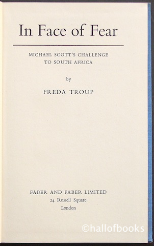 In Face of Fear: Michael Scott's Challenge to South Africa