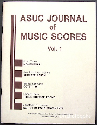 ASUC Journal of Music Scores Vol. 1