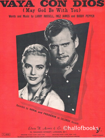 "Vaya Con Dios (May God Be With You), recorded by Nina and Frederick"