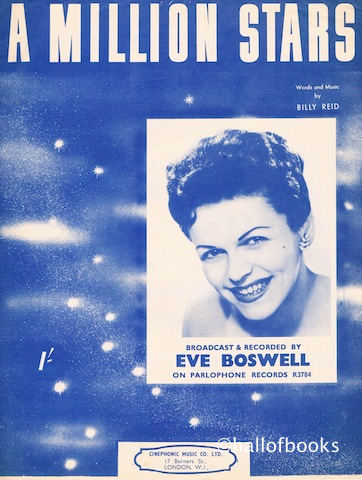"A Million Stars, recorded by Eve Boswell"